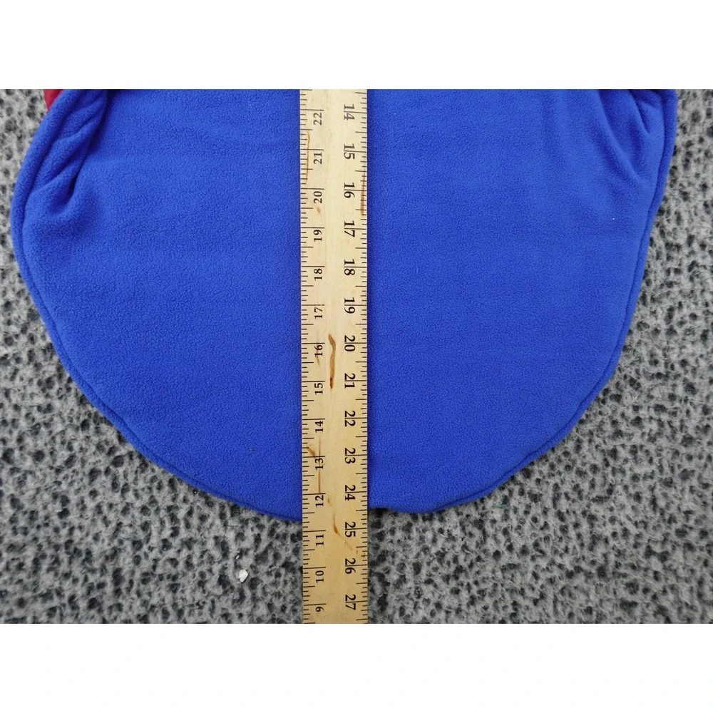 Top Paw‎ Dog Puffer Vest XL Blue Multicolor New Fleece Lined Striped Coat